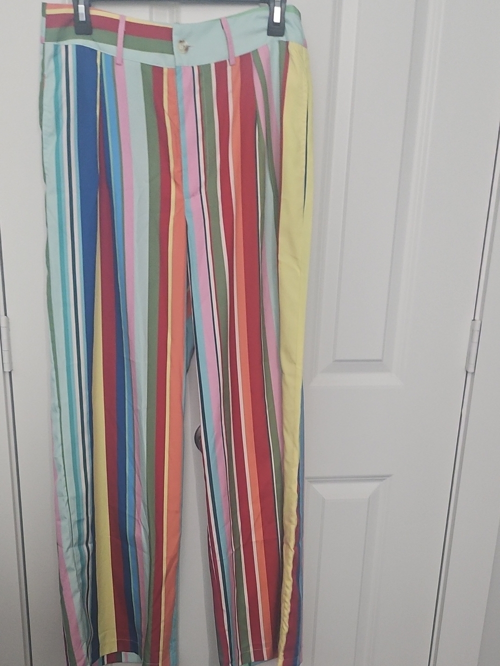 SHEIN Multicolor Vertical Stripe Wide-Leg Pants